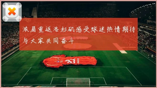 浓眉重返洛杉矶感受球迷热情期待与大家共同奋斗